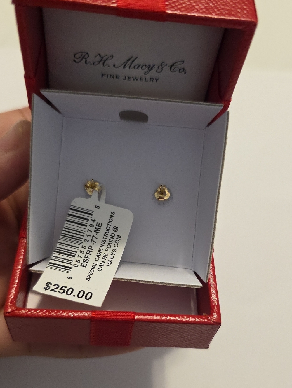 14kt Belle de Mere Cultured Freshwater Pearl Stud Earrings - Picture 4 of 7